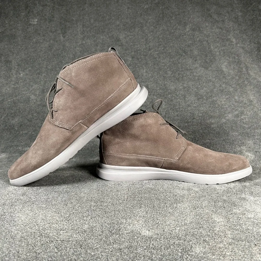 Johnnie-O Chukka Desert Boots Chill Mens 11.5 Grey Suede Leather JMFW1200 - New